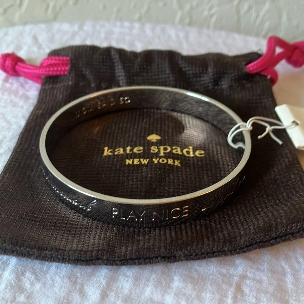Kate Spade: Silver Tone Bracelet- “Mom Said So”- - Picture 11 of 12